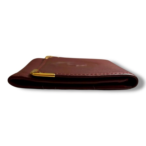 Cartier Burgundy Leather Coin Holder - Picture 5 of 7